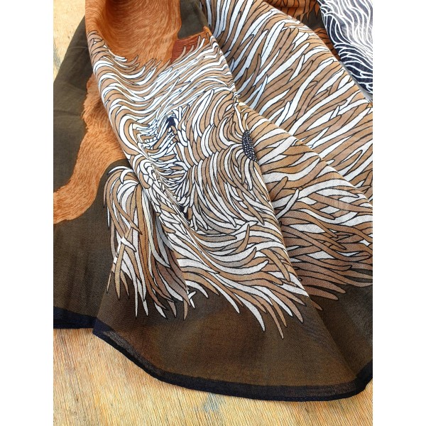 Inoui Editions medvilnės skara TOUTOU GREY